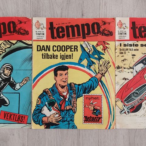 Tempo tegneserieblader - nr 11, 20, 21-1968