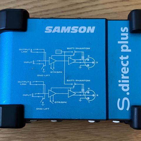 Samson S Direct Plus aktiv stereo DI boks