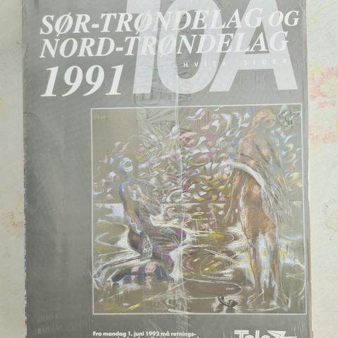 Telefonkatalogen 1991 ny i originalemballasje