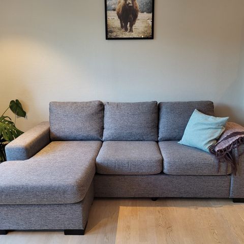 3-seter sofa med vendbar sjeselong