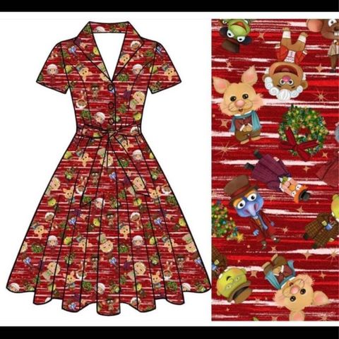 Kjole jul plus size the muppets Carolina dressroom