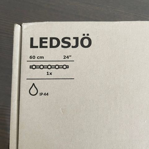 LEDSJÖ LED vegglampe, rustfritt stål