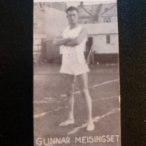 Gunnar Meisingset Tingvoll Diskos Stav Kule sigarettkort 1930 Tiedemanns Tobak