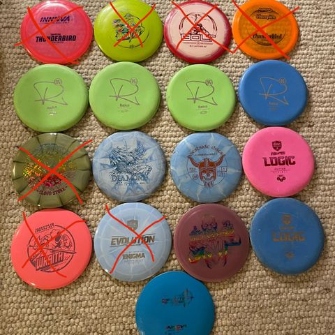 Disc / frisbee golf disker