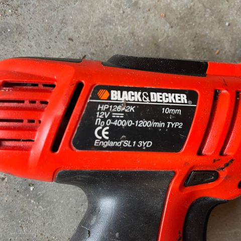 Black Decker drill