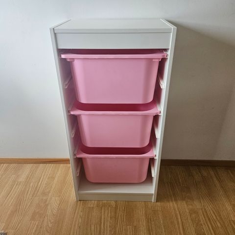 TROFAST  HVIT / ROSA IKEA