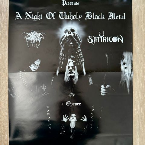 Gamle black metal plakater