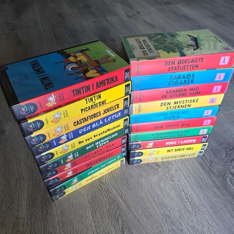 20stk Tintin VHS filmer