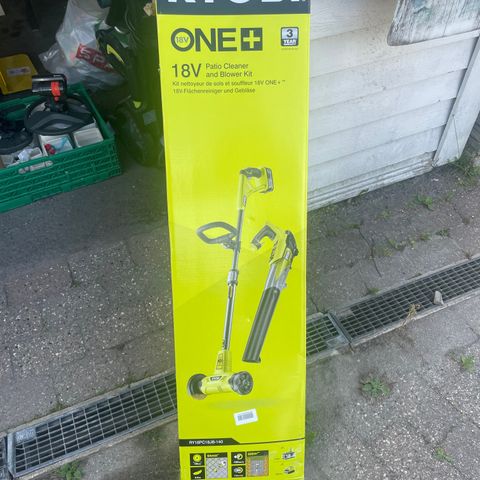 Ryobi Helle/Flisrenser +4amp batteri + lader