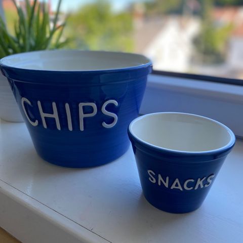 Chips og snacks skål