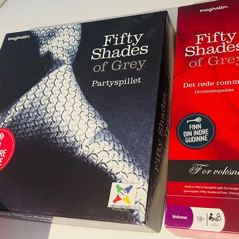 Fifty shades of grey partyspillet og utvidelsespakke