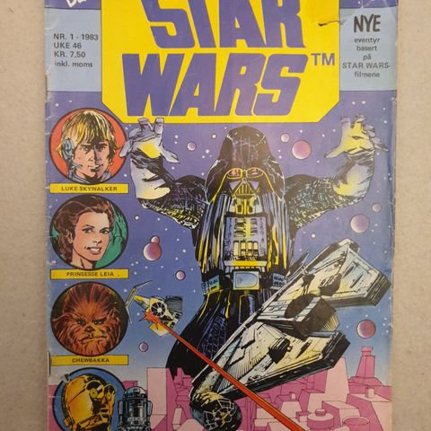 Star Wars nr. 1 - 1983! Første i serien.