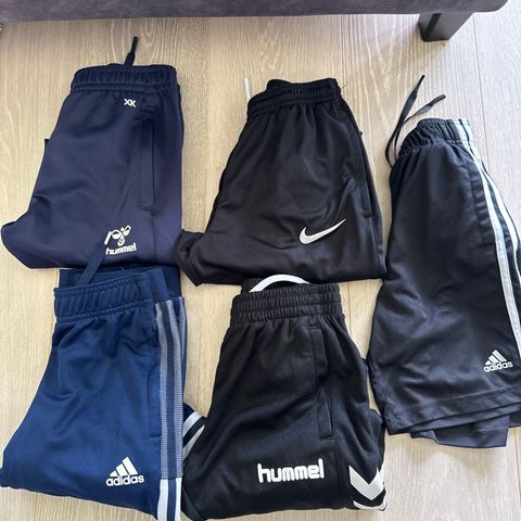 Klespakke treningsbukser Nike Hummel addidas 140