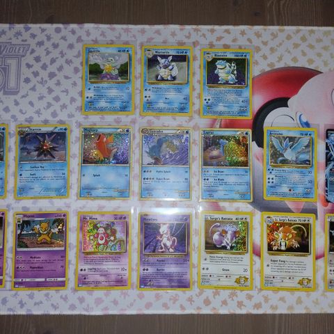 Pokemon kort Classic Collection (2023) Komplett Blastoise Deck 34/34!