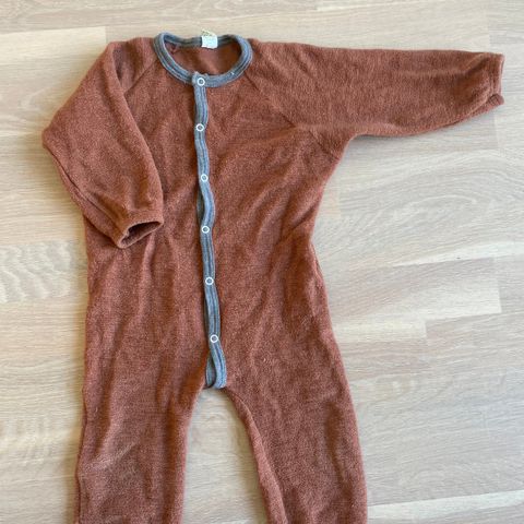 Nøstebarn ullfrotté pyjamas, str 80.