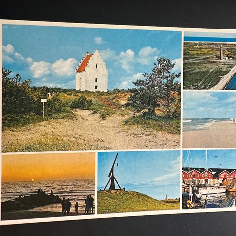 Gammelt  kort, fra Skagen i Danmark (2705 AQ)