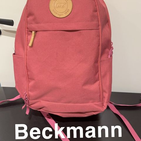 Beckmann skolesekk rosa