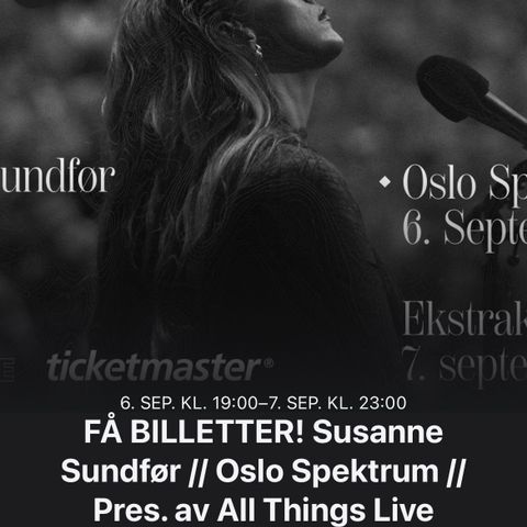 Susanne Sundfør i Oslo Spektrum