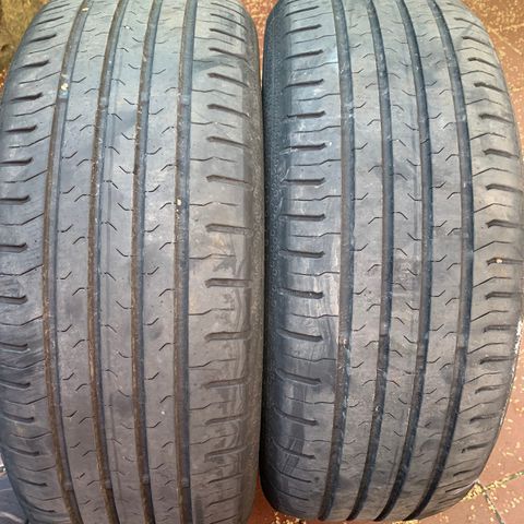 2stk sommer dekk continental  205/55R16 i bra stand