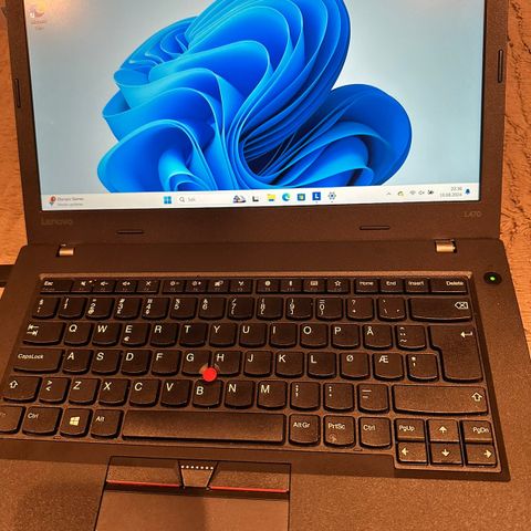 Svært strøken Lenovo ThinkPad L470 selges billig!