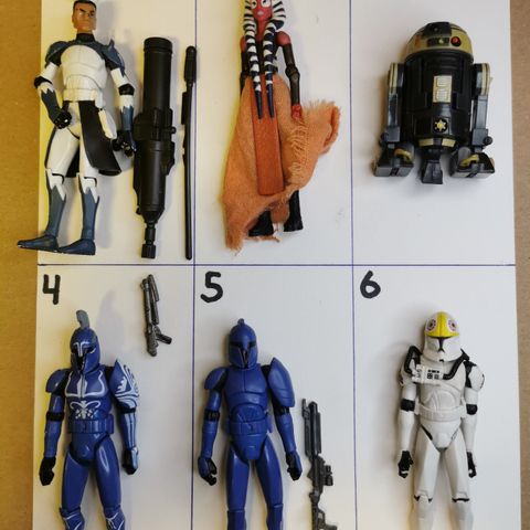 Star Wars Clone Wars figurer