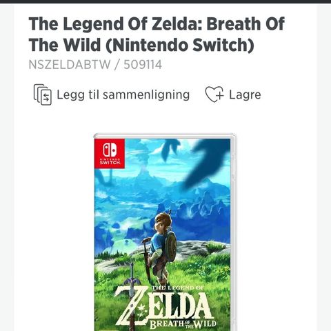 The Legend Zelda: Breath of the Wild til kun 549kr