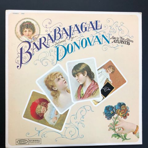 DONOVAN "Barabajagal" w/Jeff Beck 1987 reissue vinyl LP - SOM NY!