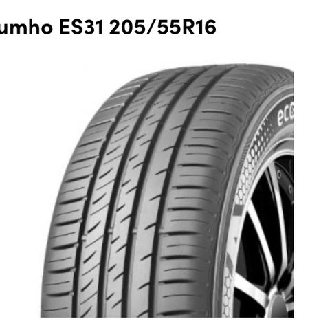 4 Dekk m/felg Khumo ES31 205/55R16