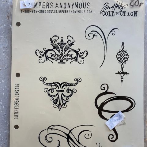 Gummistempler, Tim Holtz sketch elements