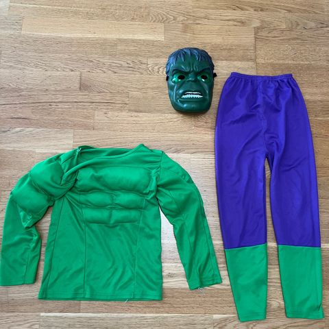 Hulk kostyme og maske, str. 116