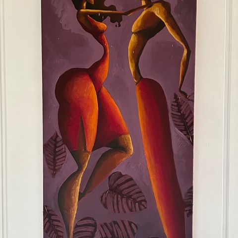 Oljemaleri Salsa L'Amour 40x79cm.