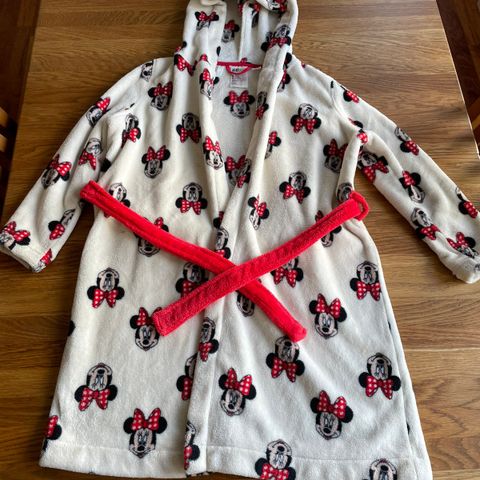 Disney Minnie mus H&M morgenkåpe; str. 134-140 (8-10 år jente)