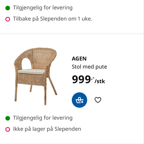 IKEA kurvstol