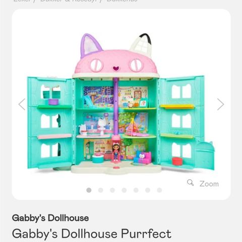 Gabby's dollhouse Purrfect dukkehus med ekstra