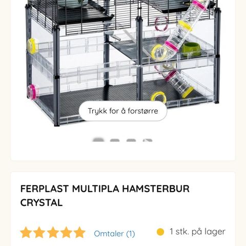 Hamsterbur +div utstyr