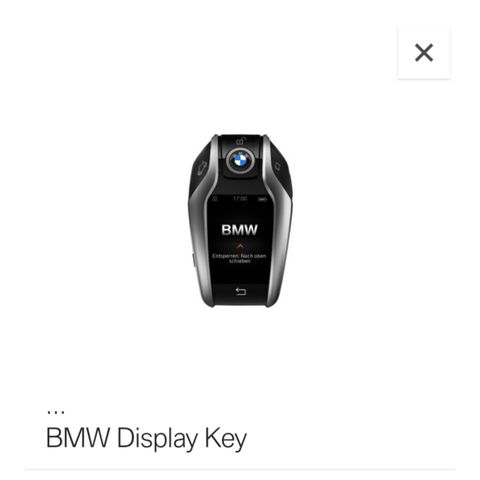 Bmw X5 display key