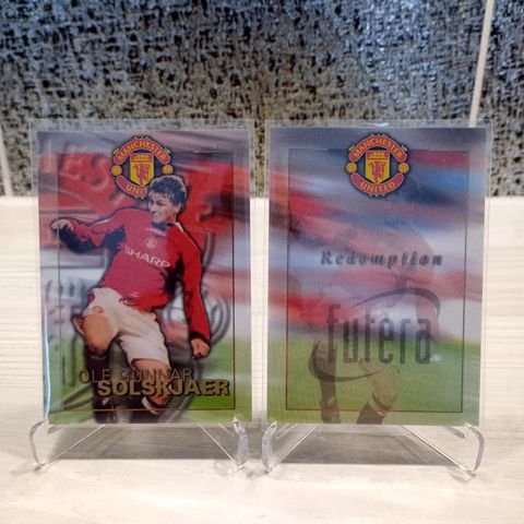 FotballKort Ole Gunnar Solskjær Redemption Futera Platinum 71/250