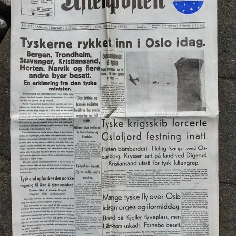 Den Lyse Våren. Bilag/Avis-trykte kopier til Aftenposten/Arbeiderbladet 1995.