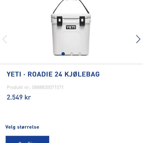 Yeti cool box kjøleboks