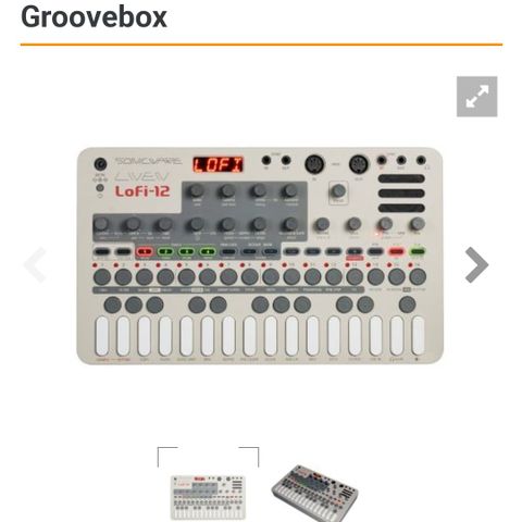 Sonicware LIVEN LoFi-12 Ubrukt mixebord til å lage melodier/Beats mm.