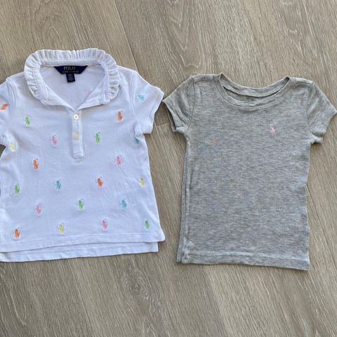 2 T-skjorter fra Polo Ralph Lauren (2-3år)