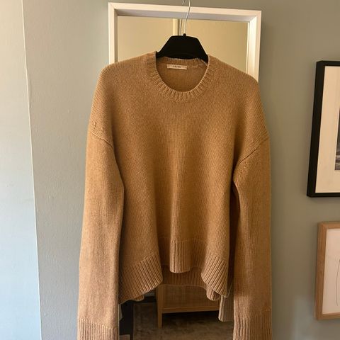 OLD CÉLINE klassisk kasjmir genser i karamell beige st. S ~ veldig bra stand