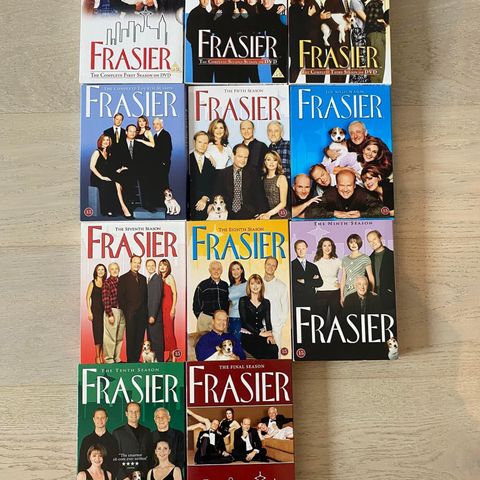 Frasier komplett serie selges samlet for 300kr