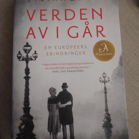 Verden av i går av Stefan Zweig