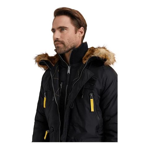 Veldig varm vinterjakke fra ALPHA INDUSTRIES (PPS N3B BLACK) i str. S