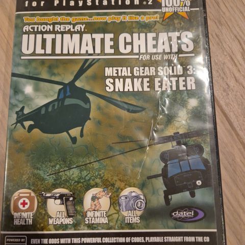 Action Replay Ultimate Cheats Metal Gear Solid 3: Snake Eater Playstation 2