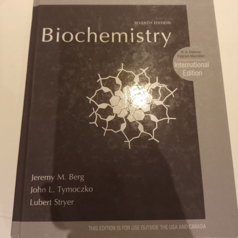 Biochemistry, seventh edition, Stryer