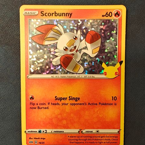 16/25 Scorbunny Holo - 25th Anniversary Mcdonald's Promo (2021)