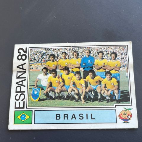 Brasil Fotballkort 1982 , ubrukt . Panini