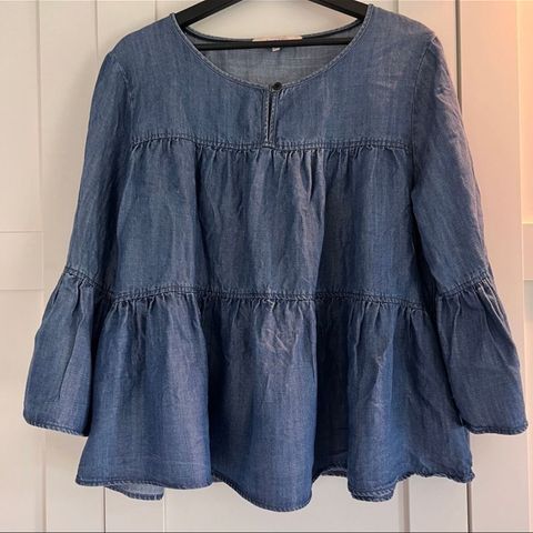 Part two denim bluse str Large